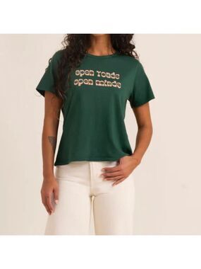 Roark open roads premium green tee size large
